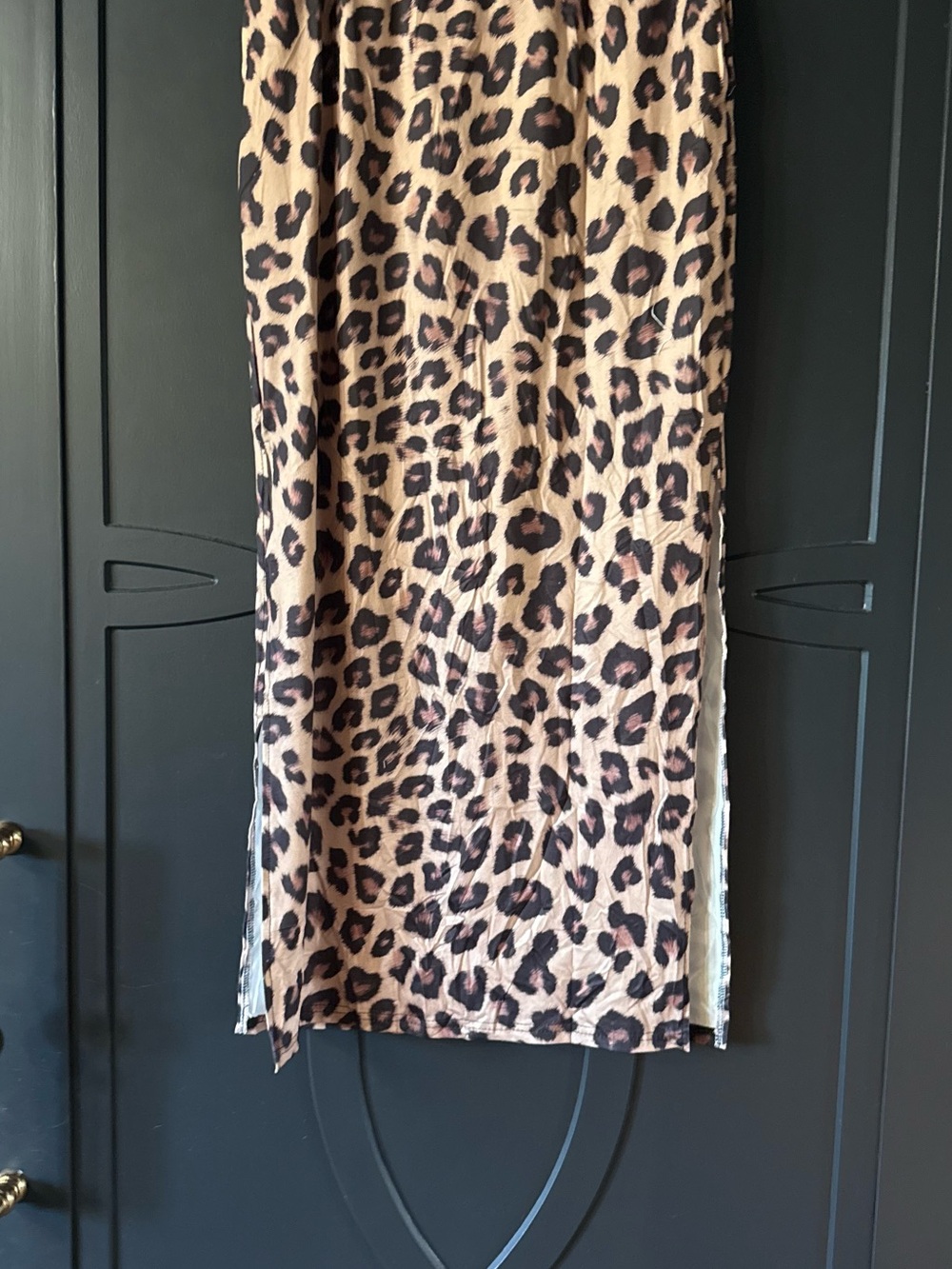 Leopard Print  Skirt - Brown and Black